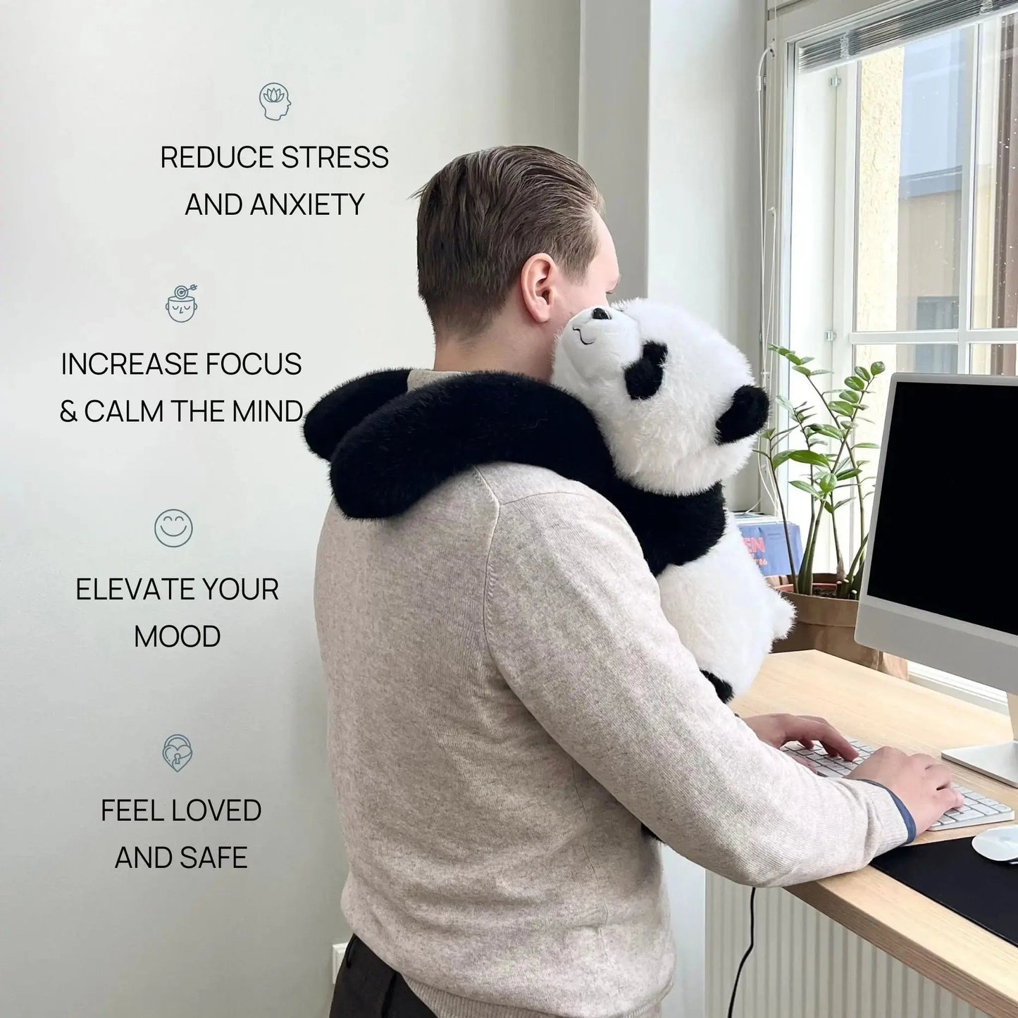 Pookie the Panda Weighted Stuffed Animal Pulse of Potential
