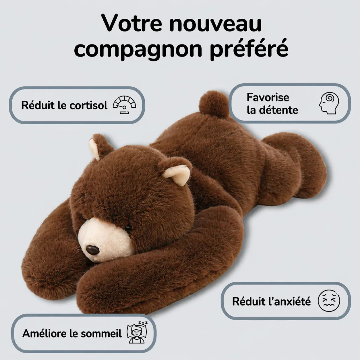 DreamHug™ – Peluche Apaisante Respirante